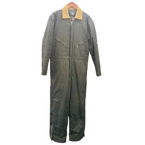 WALLS Zero Zone Insulated Coveralls Duck Canvas Workwear Corduroy Collar‎ Mens M